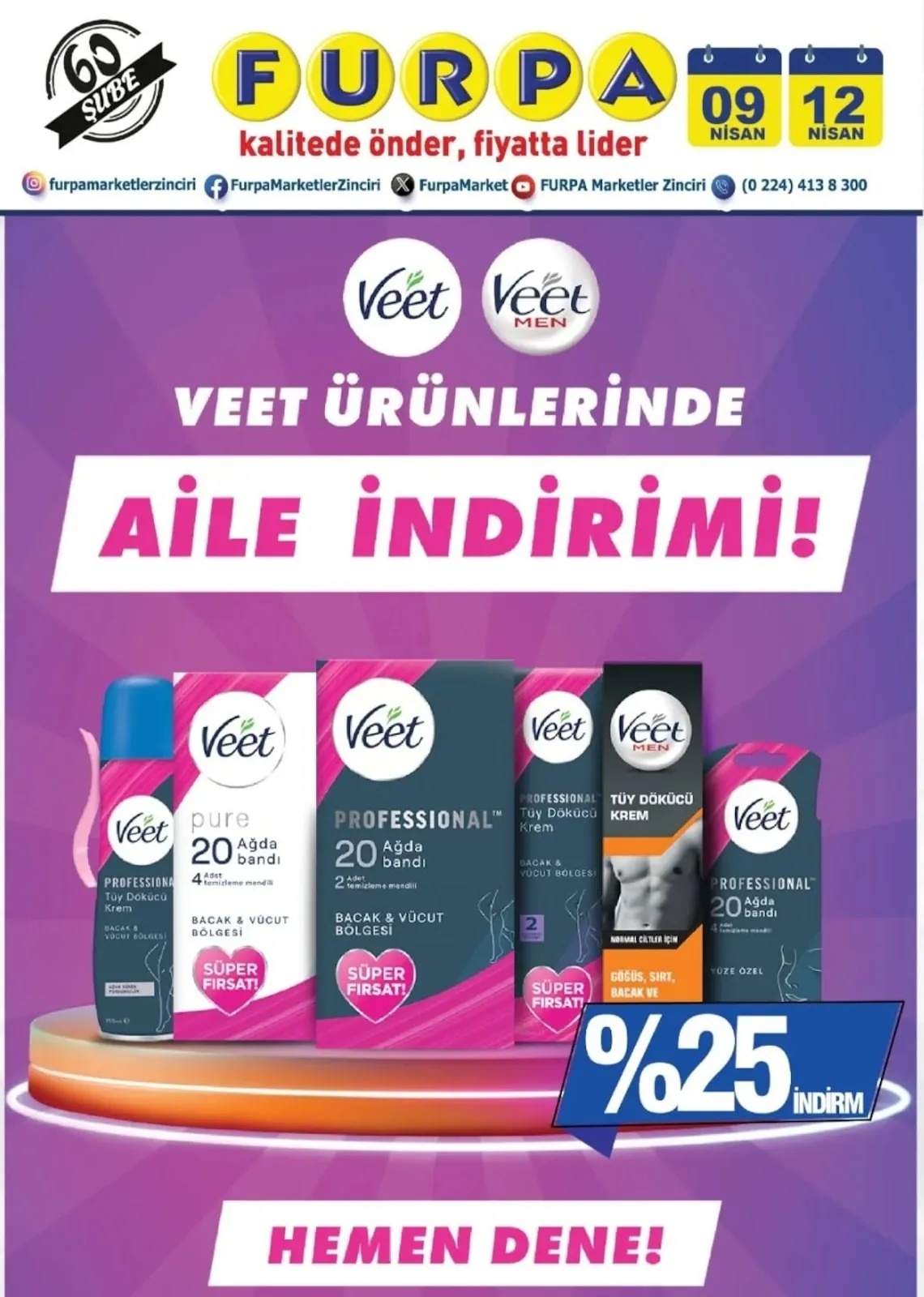 Furpa Furpa Market 9 Nisan 2026 Aktüel Kataloğu sayfa 9: Veet Ürünleri