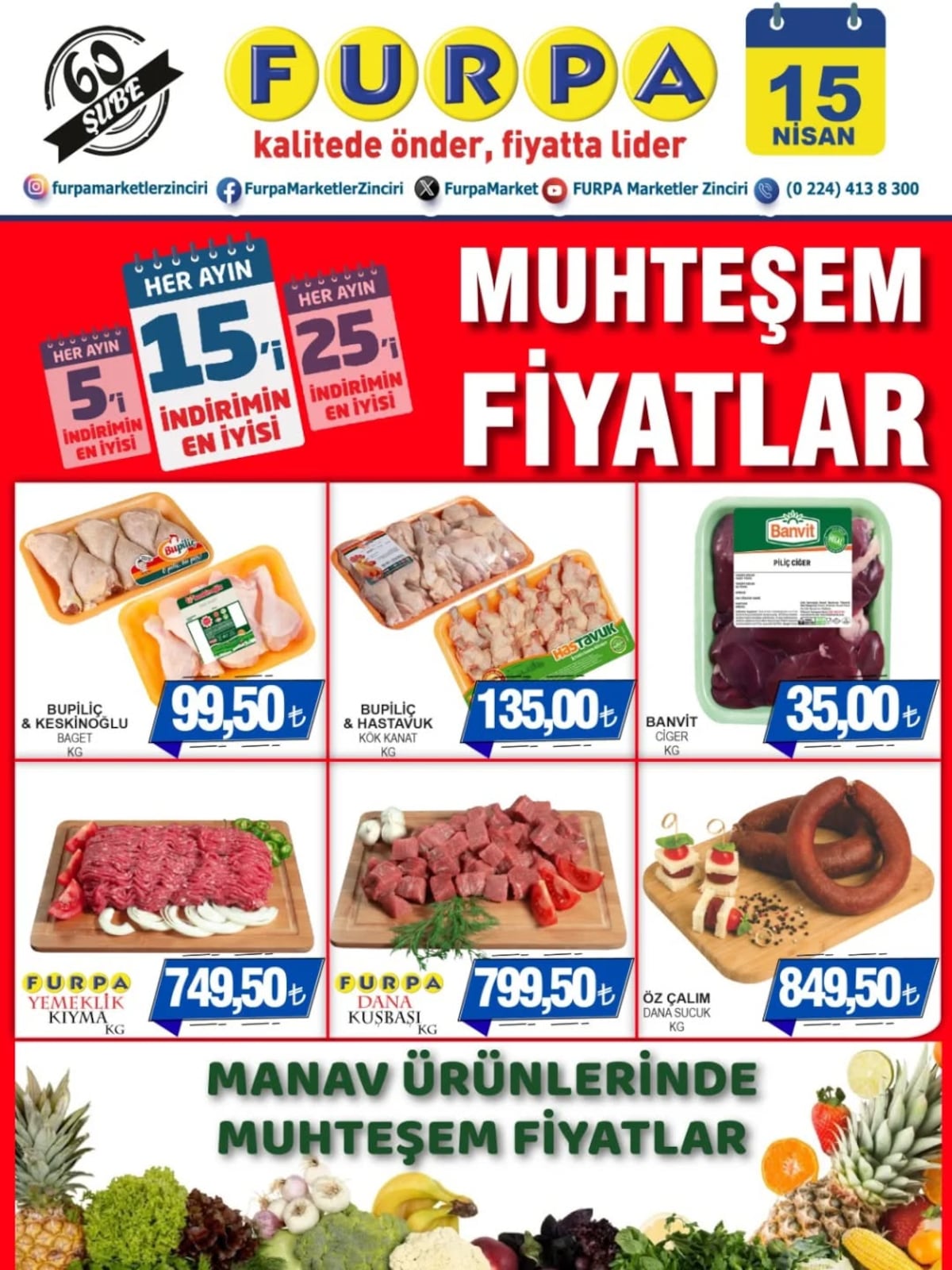 Furpa Market 15 Nisan 2026 Aktüel Kataloğu