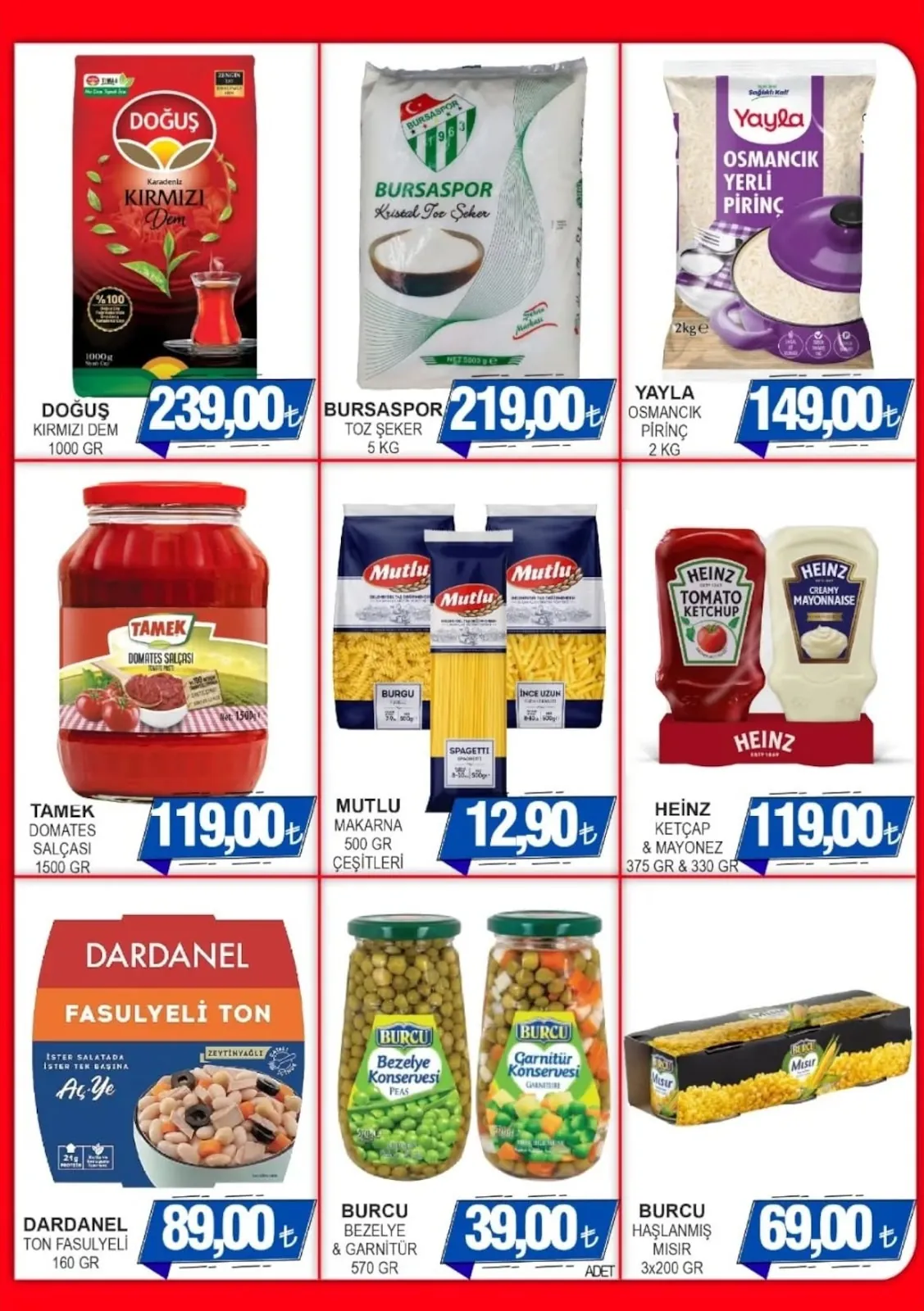 Furpa Furpa Market 23 Nisan 2026 Aktüel Kataloğu sayfa 2: Mutlu Makarna 500 Gr Çeşitleri, Tamek Domates Salçası 1500 Gr