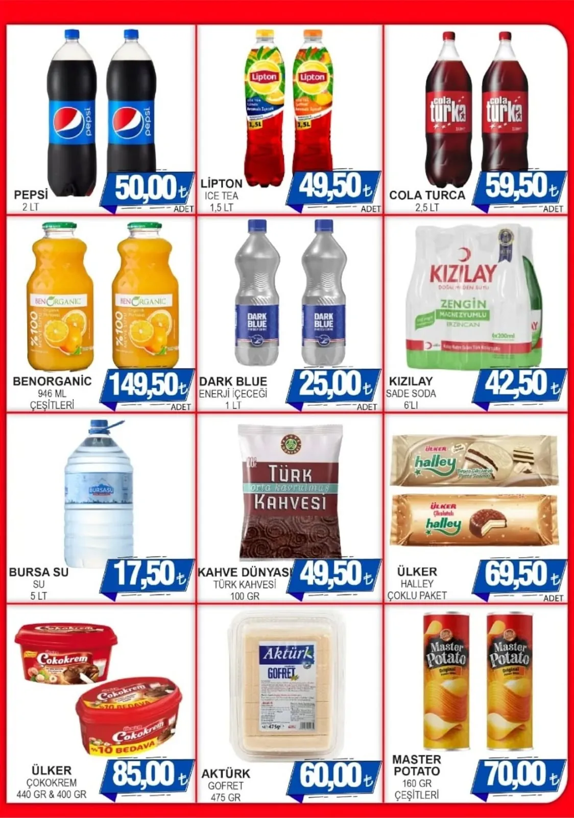 Furpa Furpa Market 23 Nisan 2026 Aktüel Kataloğu sayfa 4: Benorganic Organik Portakal Suyu 946 Ml, Kizilay Sade Soda 6'Li
