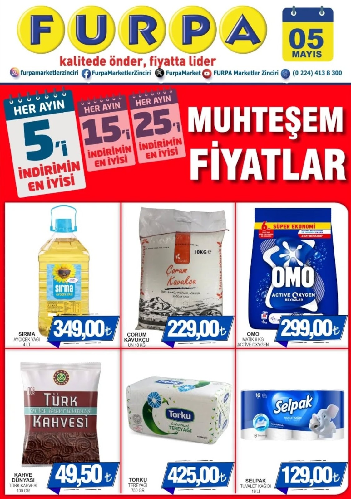 Furpa Market 5 Mayıs 2026 Aktüel Kataloğu