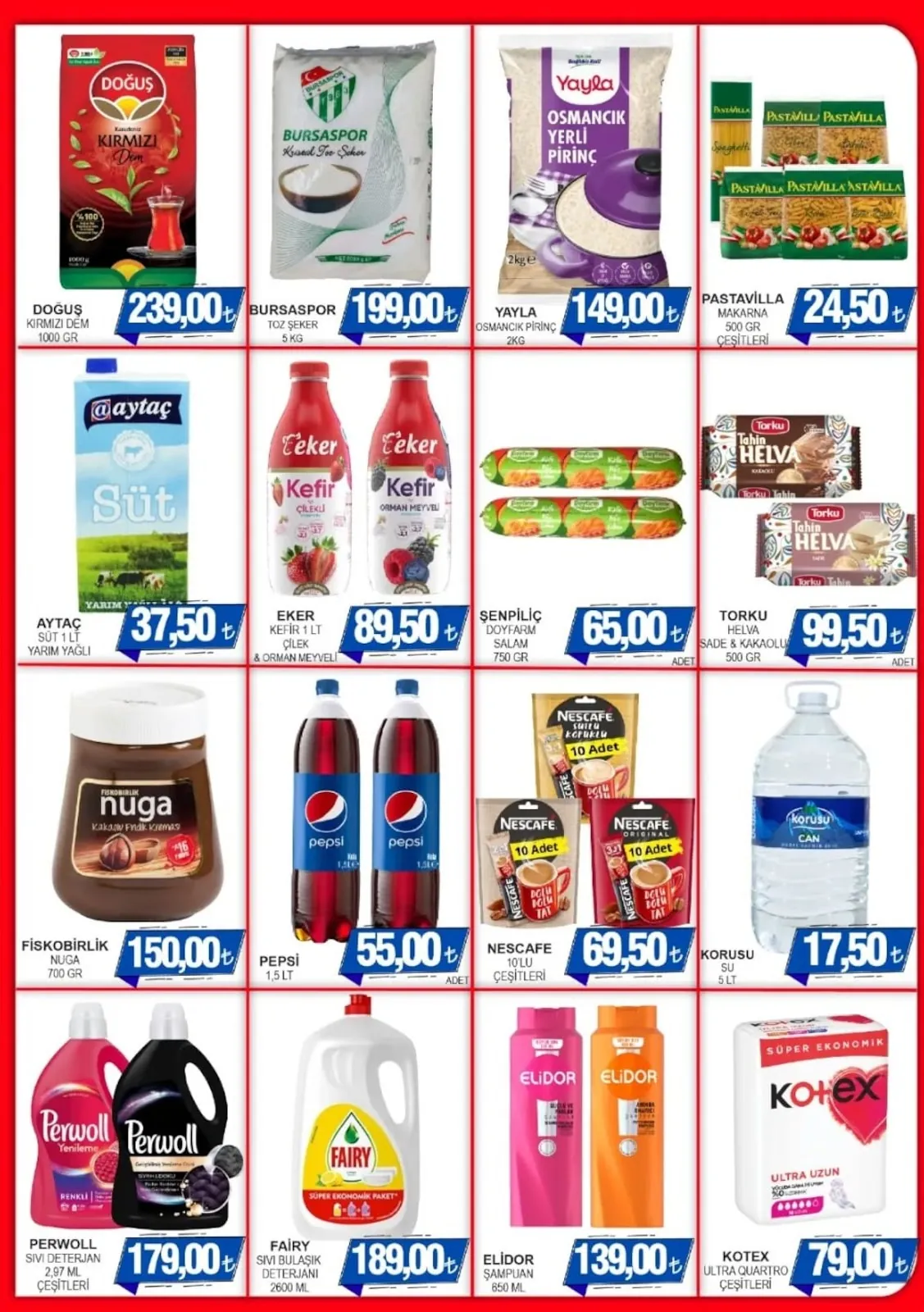 Furpa Furpa Market 5 Mayıs 2026 Aktüel Kataloğu sayfa 2: Yayla Osmancik Yerli Pirinç 2Kg, Şenpiliç Doyfarm Salam 750Gr