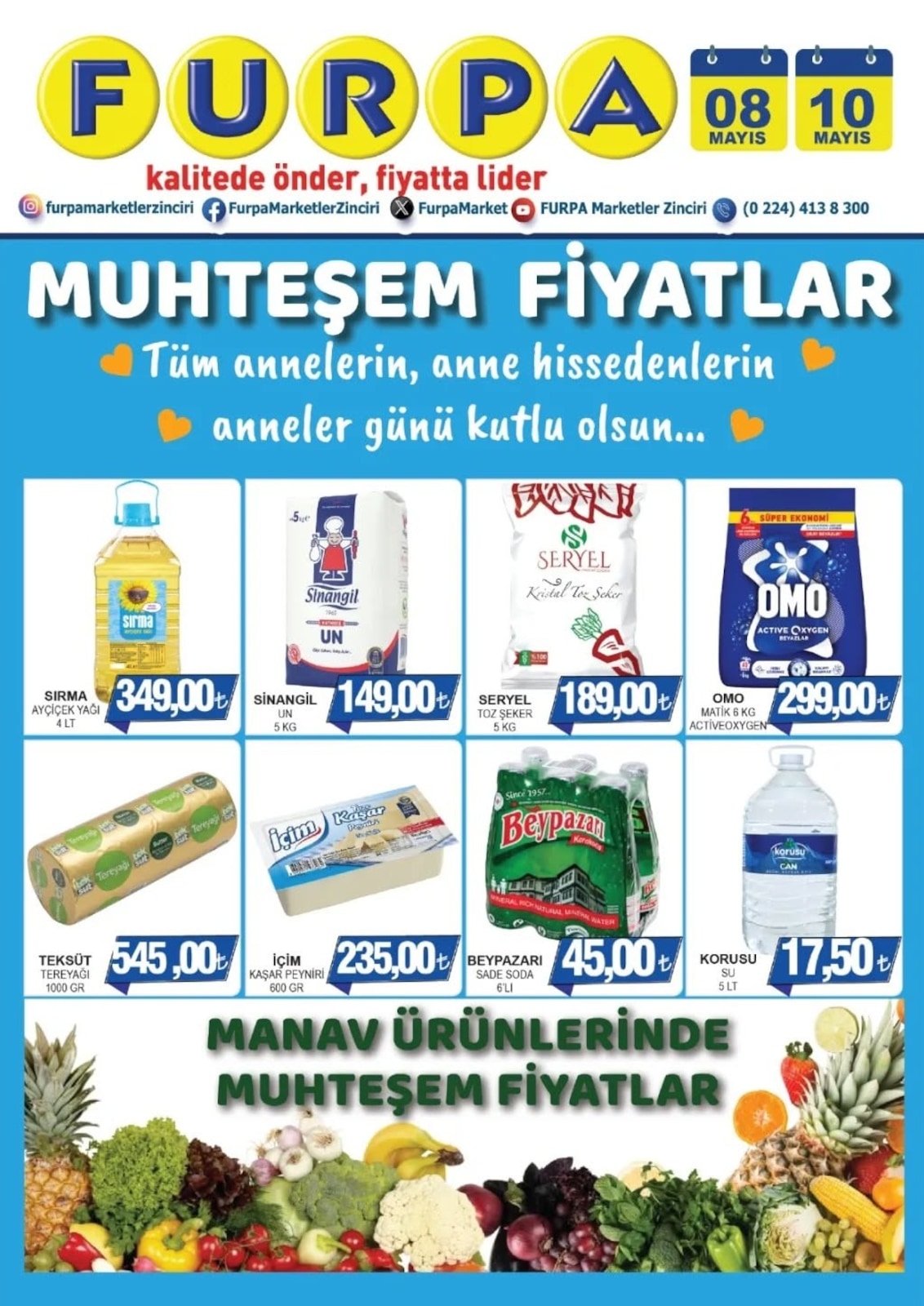 Furpa Market 8 Mayıs 2026 Aktüel Kataloğu Kapak Görseli