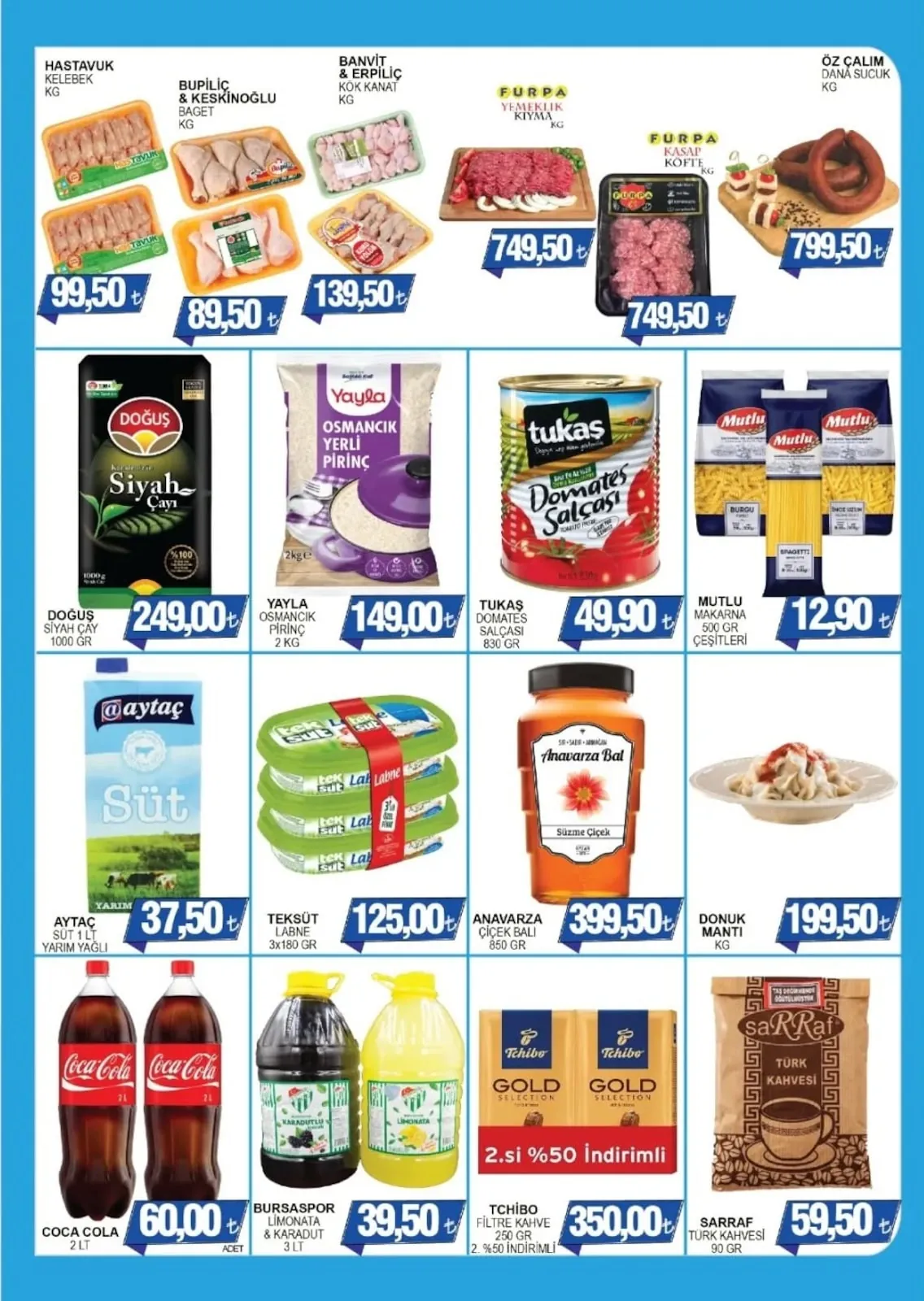 Furpa Furpa Market 8 Mayıs 2026 Aktüel Kataloğu sayfa 2: Anavarza Çiçek Balı 850 Gr, Doğuş Siyah Çay 1000 Gr