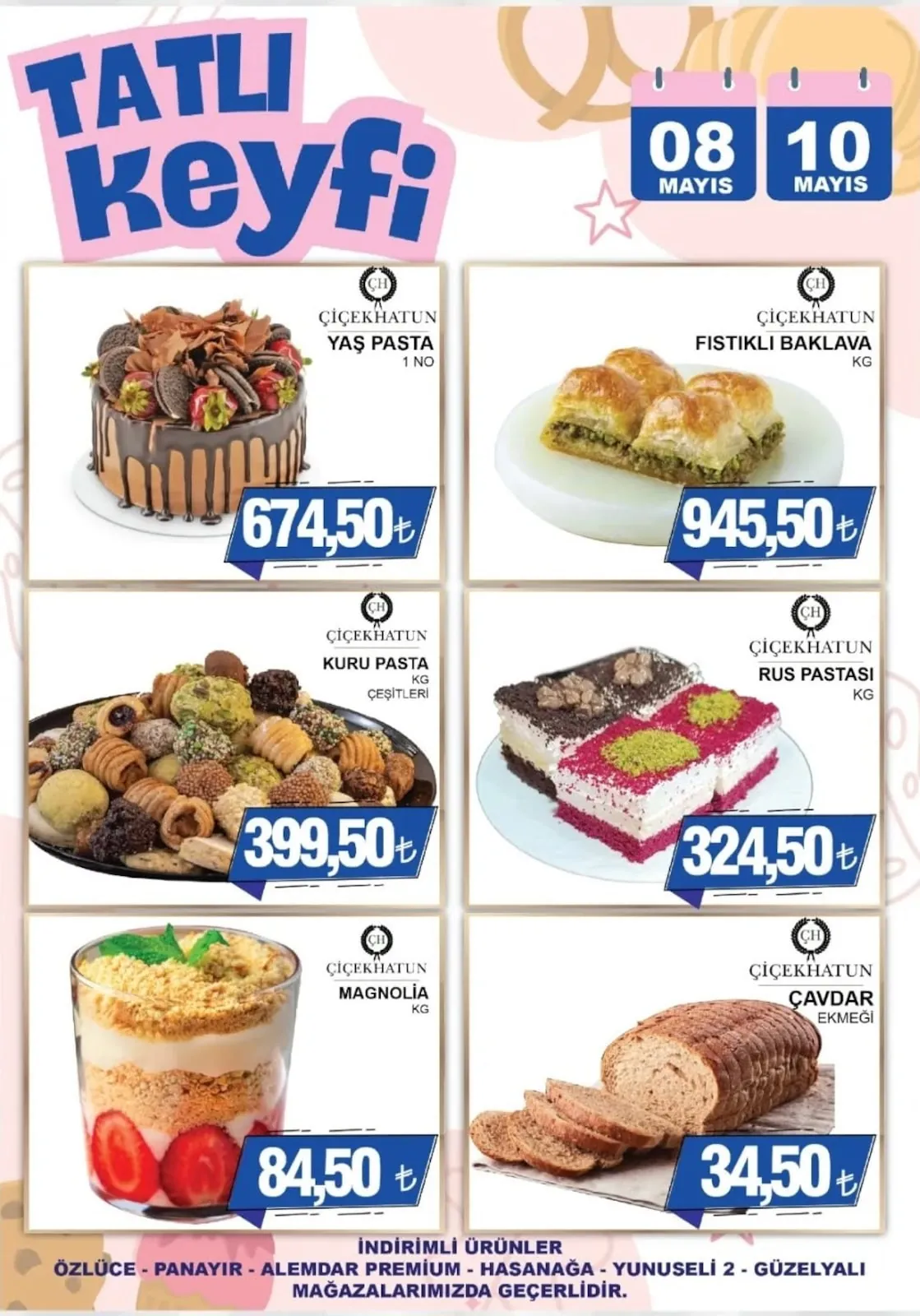 Furpa Furpa Market 8 Mayıs 2026 Aktüel Kataloğu sayfa 7: Çiçekhatun Kuru Pasta Kg Çeşitleri, Çiçekhatun Magnolia Kg
