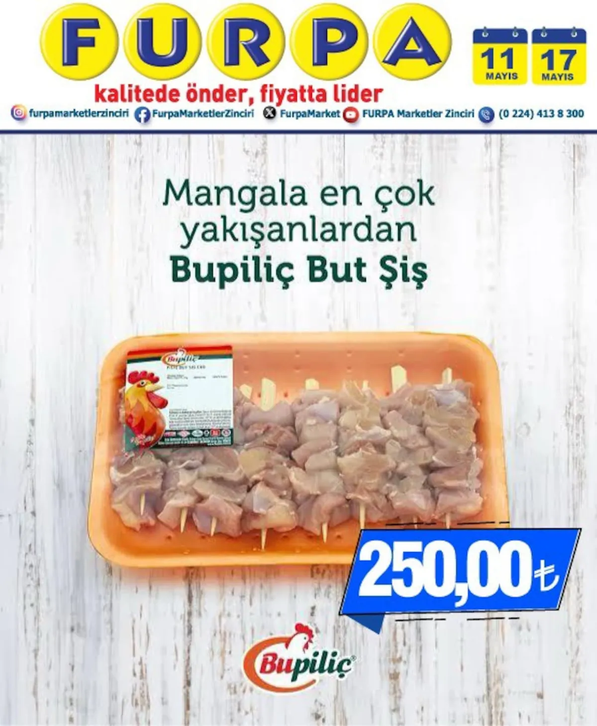 Furpa Furpa Market 11 Mayıs 2026 Aktüel Kataloğu sayfa 2: Bupiliç But Şiş