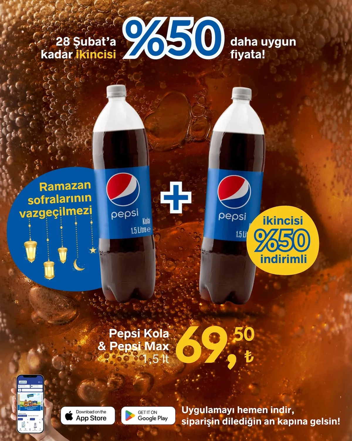 Gürmar Gürmar 16 Şubat 2026 Aktüel Kataloğu sayfa 4: Pepsi Kola & Pepsi Max 1.5 Lt, Pepsi Kola & Pepsi Max 1,5 Lt