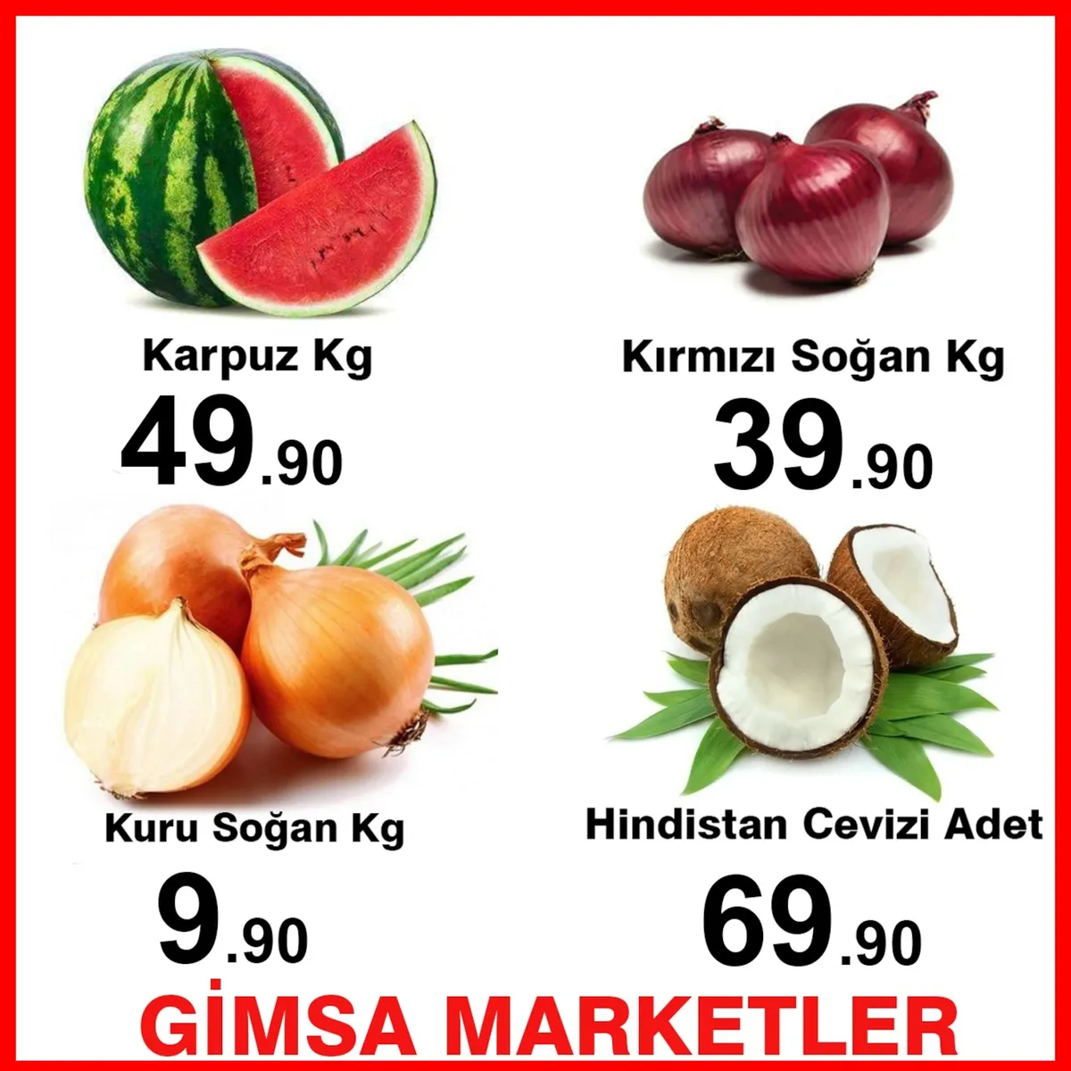 Gimsa Gimsa 26 Mart 2026 Aktüel Kataloğu sayfa 10: Karpuz Kg