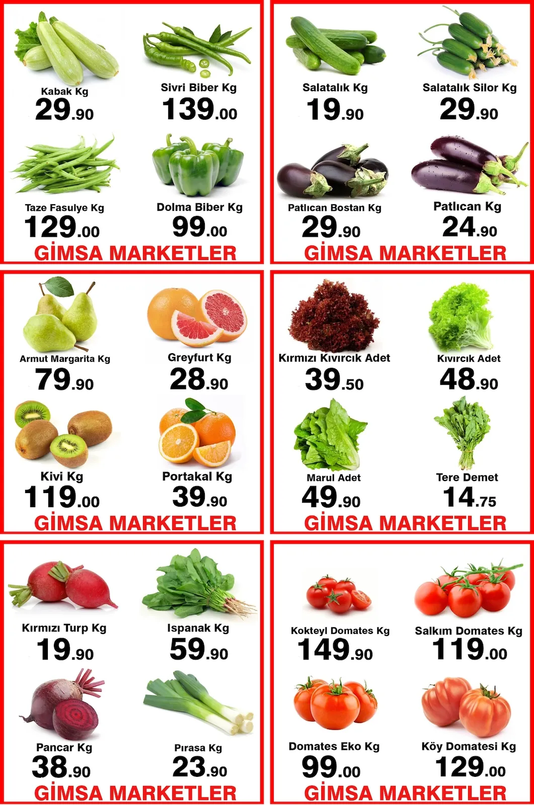 Gimsa Gimsa 16 Nisan 2026 Aktüel Kataloğu sayfa 3: Sivri Biber Kg, Dolma Biber Kg