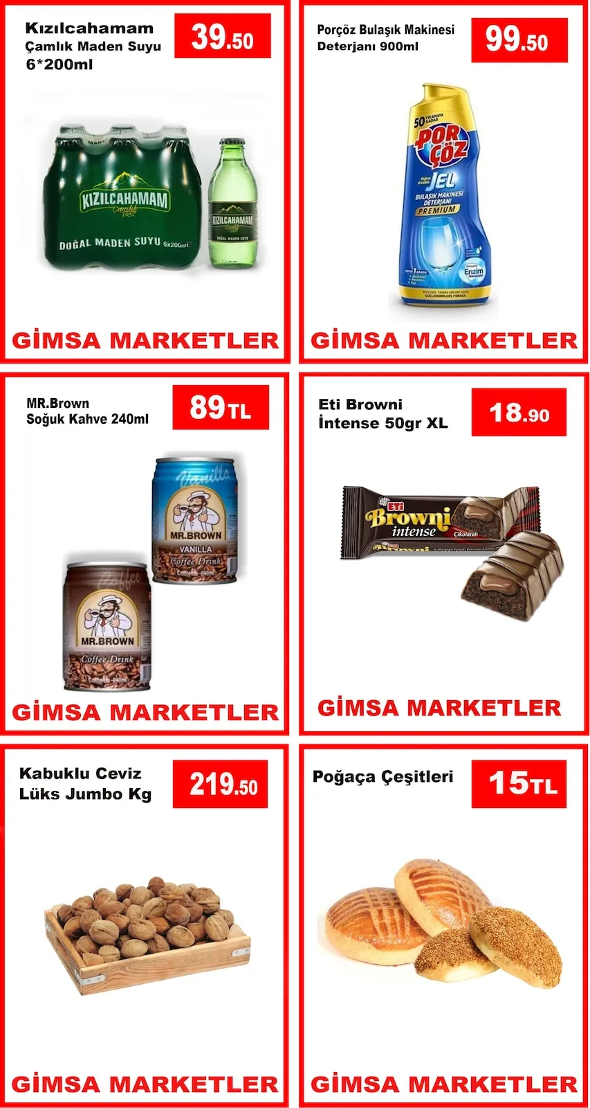 Gimsa Gimsa 24 Nisan 2026 Aktüel Kataloğu sayfa 2: Poğaça Çeşitleri, Eti Browni Intense 50Gr Xl