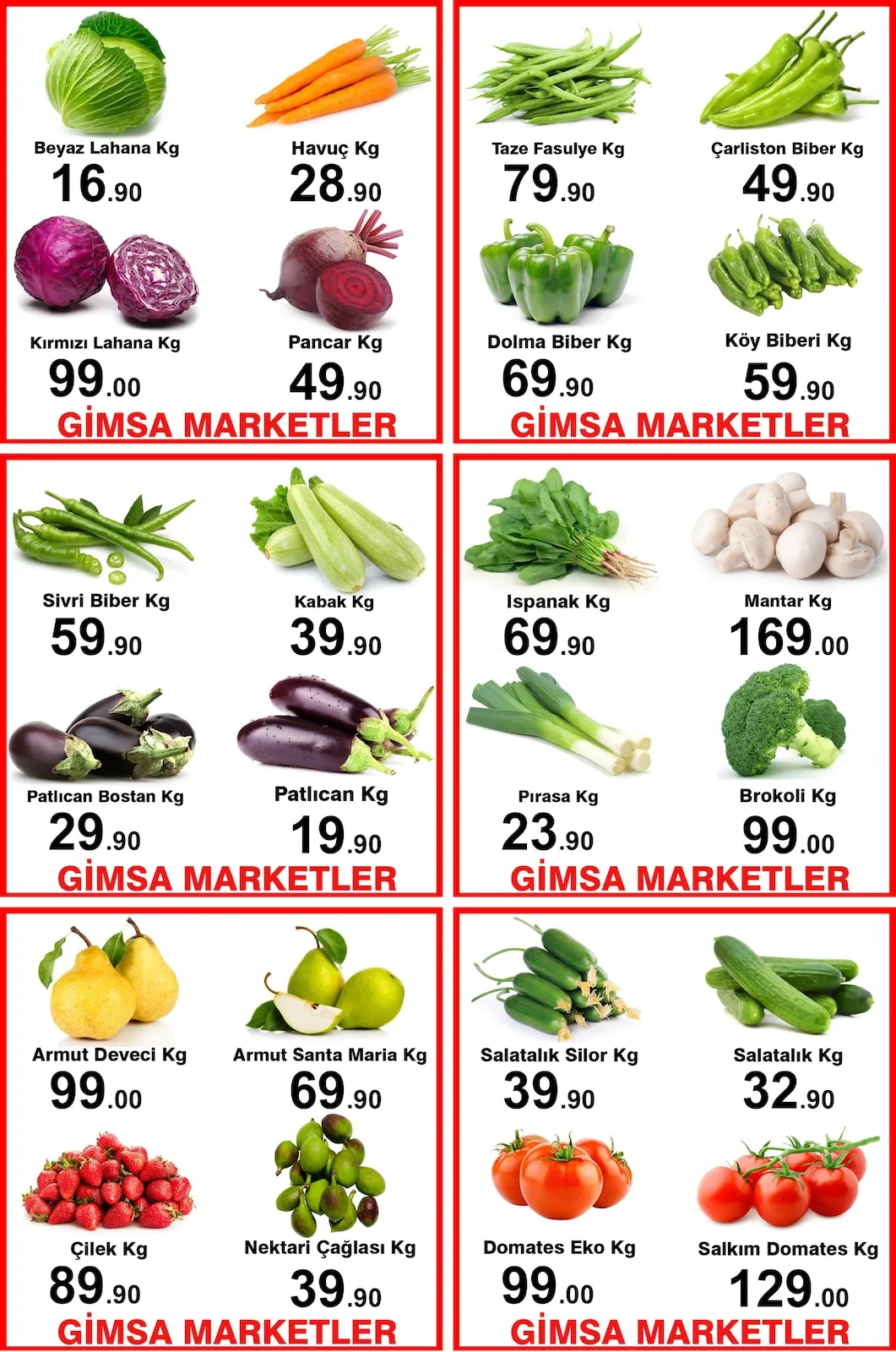 Gimsa Gimsa 24 Nisan 2026 Aktüel Kataloğu sayfa 3: Sivri Biber Kg, Havuç Kg