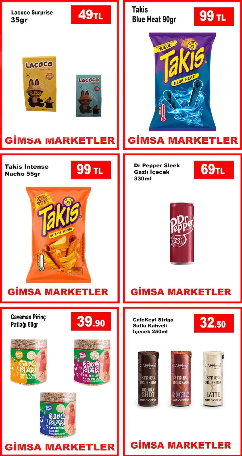 Gimsa Gimsa 27 Nisan 2026 Aktüel Kataloğu sayfa 4: Takis Blue Heat 90Gr, Takis Intense Nacho 55Gr