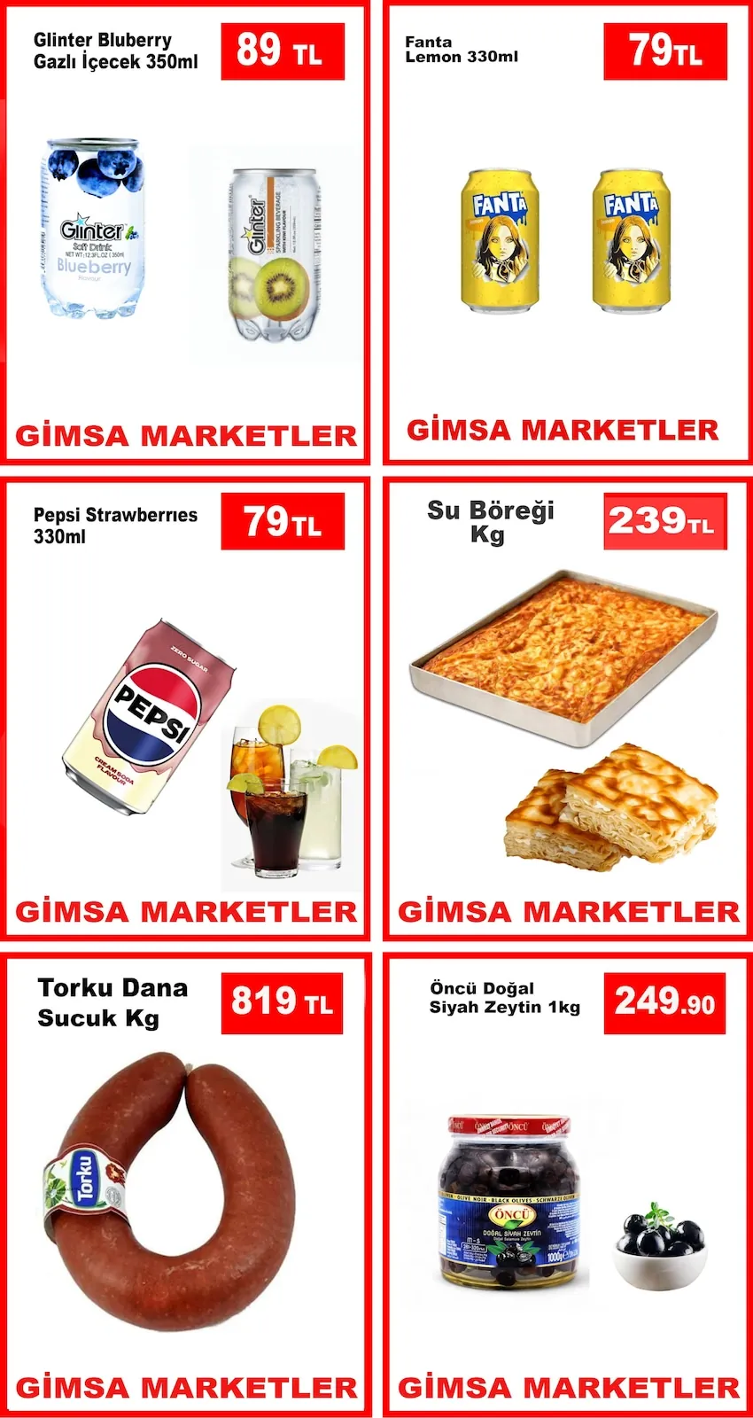 Gimsa Gimsa 28 Nisan 2026 Aktüel Kataloğu sayfa 2: Torku Dana Sucuk Kg, Su Böreği Kg