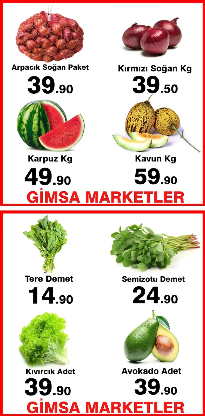 Gimsa Gimsa 30 Nisan 2026 Aktüel Kataloğu sayfa 5: Kirmizi Soğan Kg, Tere Demet