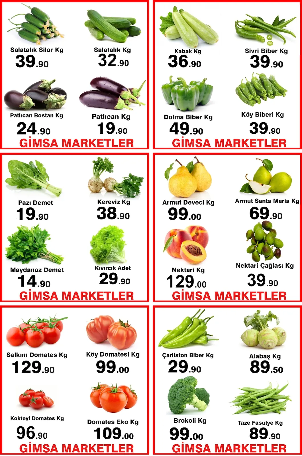 Gimsa Gimsa 4 Mayıs 2026 Aktüel Kataloğu sayfa 3: Salatalik Silor Kg, Kereviz Kg