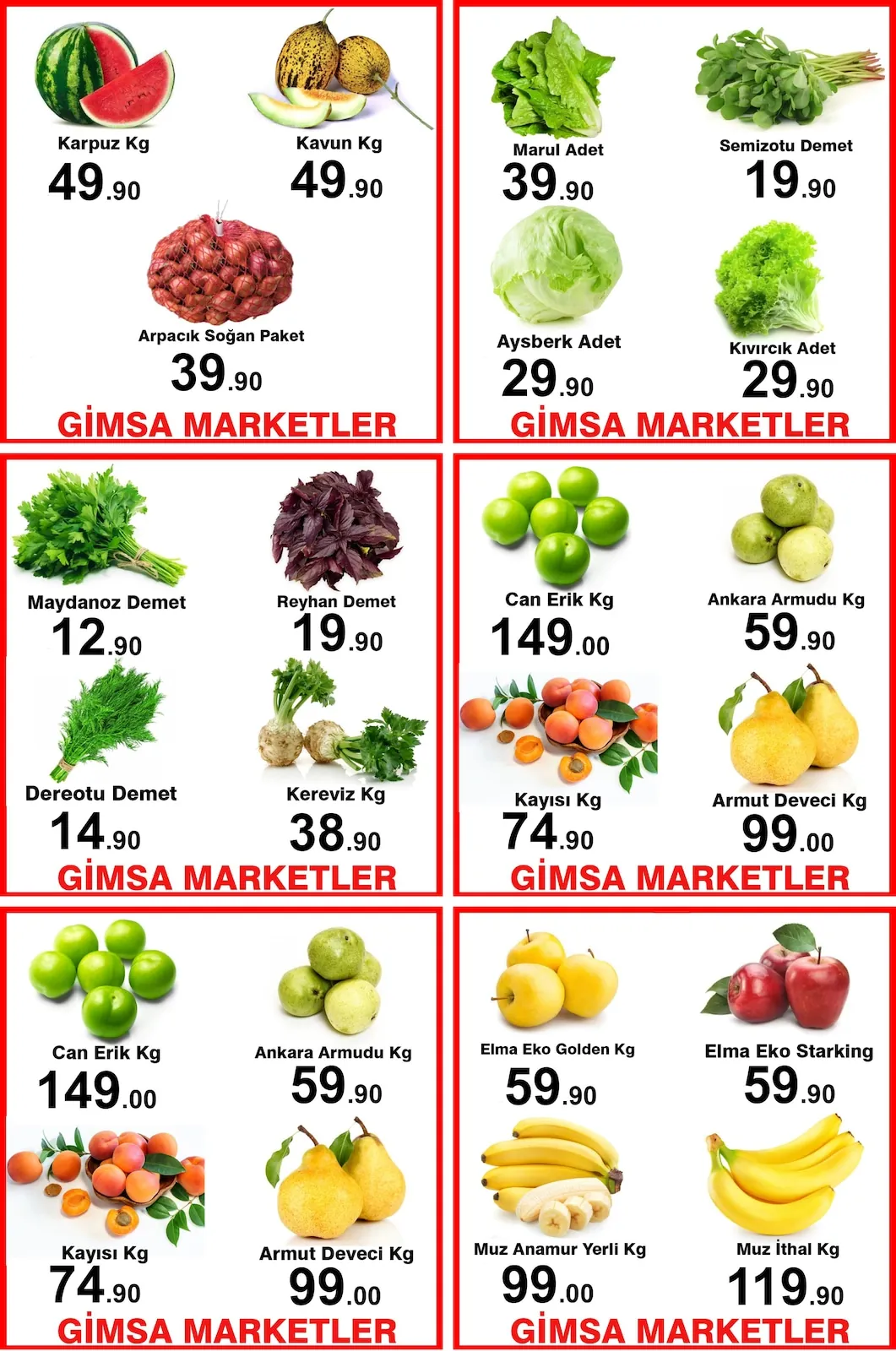 Gimsa Gimsa 7 Mayıs 2026 Aktüel Kataloğu sayfa 8: Maydanoz Demet, Reyhan Demet