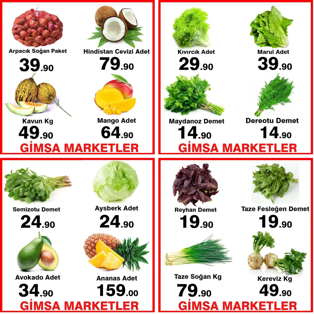 Gimsa Gimsa 14 Mayıs 2026 Aktüel Kataloğu sayfa 4: Kıvırcık Adet, Marul Adet