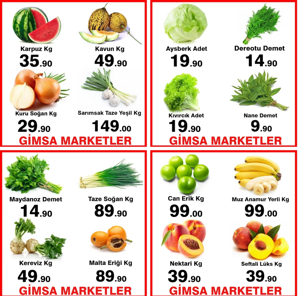 Gimsa Gimsa 22 Mayıs 2026 Aktüel Kataloğu sayfa 17: Taze Soğan Kg, Dereotu Demet