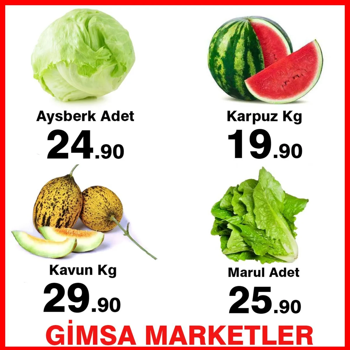 Gimsa Gimsa 10 Haziran 2026 Aktüel Kataloğu sayfa 6: Marul Adet