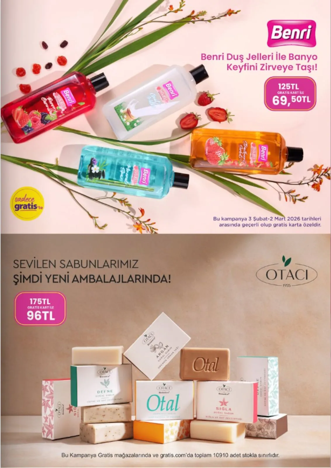 Gratis Gratis 3 Şubat 2026 Aktüel Kataloğu sayfa 41: Otacı Sabun, Benri Duş Jeli