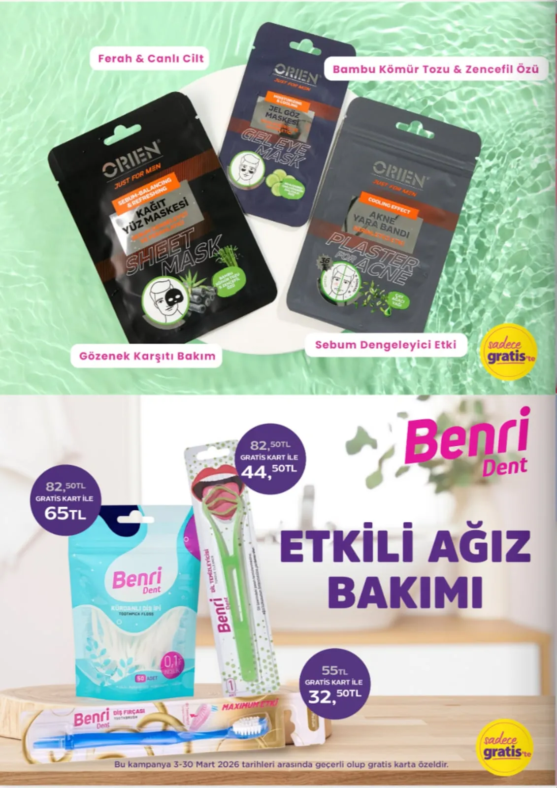 Gratis Gratis 3 Mart 2026 Aktüel Kataloğu sayfa 50: Eklips Parfümlü Dolap Sabunu, Benri Temizlik Ürünleri