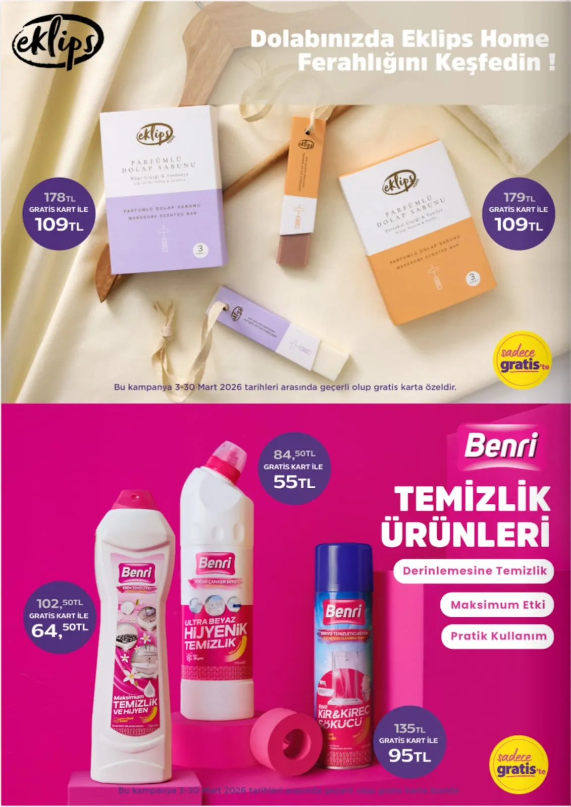 Gratis Gratis 3 Mart 2026 Aktüel Kataloğu sayfa 54: Neutrogena Canlandırıcı Yüz Temizleme Jeli 200 Ml, Flormar Perfect Coverage Foundation Çeşitleri/Adedi