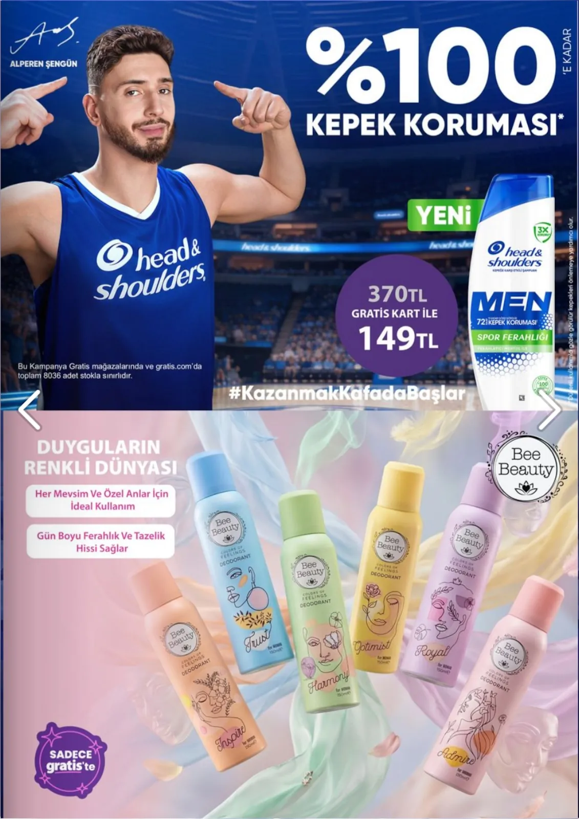 Gratis Gratis 1 Haziran 2026 Aktüel Kataloğu sayfa 51: Head & Shoulders Men Spor Ferahlığı Kepek Şampuanı