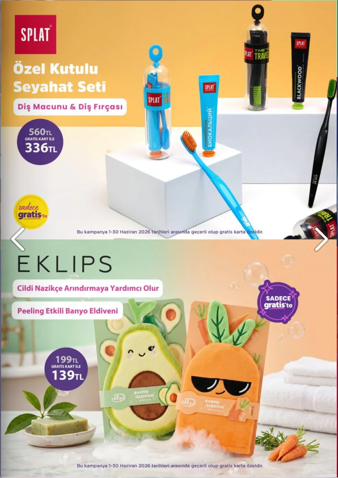 Gratis Gratis 1 Haziran 2026 Aktüel Kataloğu sayfa 59: Splat Özel Kutulu Seyahat Seti Diş Macunu & Diş Fırçası