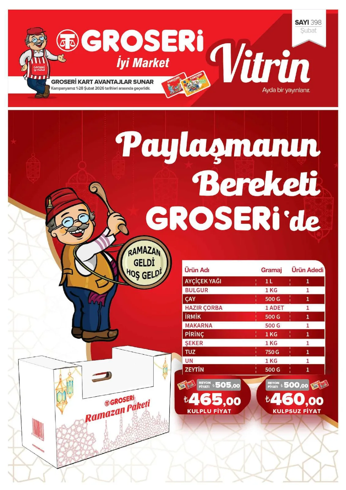 Groseri Groseri 1 Şubat 2026 Aktüel Kataloğu sayfa 1: Groseri̇ Ramazan Paketi