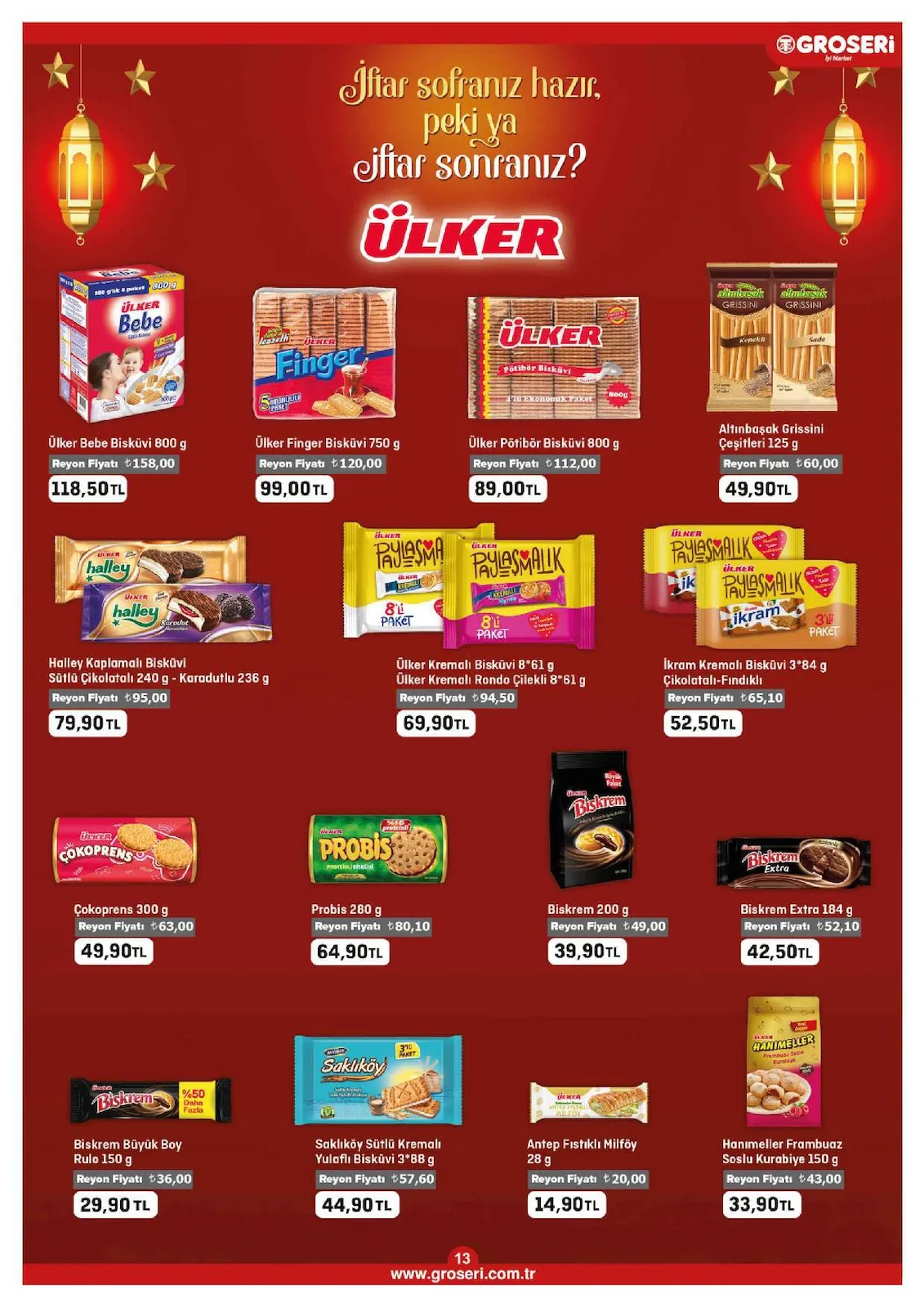 Groseri Groseri 1 Mart 2026 Aktüel Kataloğu sayfa 13: Sadıkoğlu Baklavalık Böreklik Un 2 Kg, Sadıkoğlu Baldo Pirinç 2 Kg