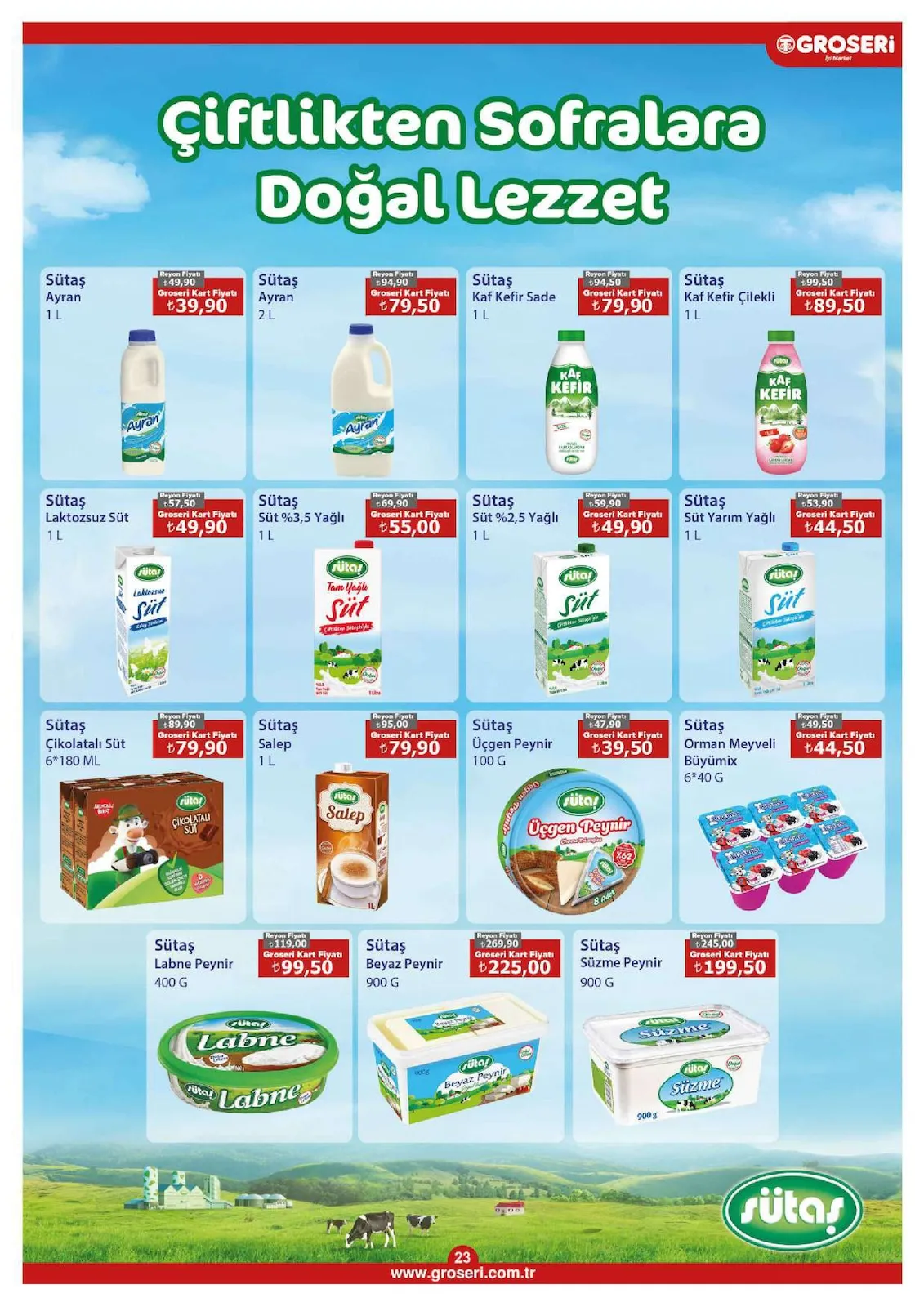 Groseri Groseri 1 Mart 2026 Aktüel Kataloğu sayfa 23: Şölen Mojee Fındıklı Sütlü Çikolata Kg