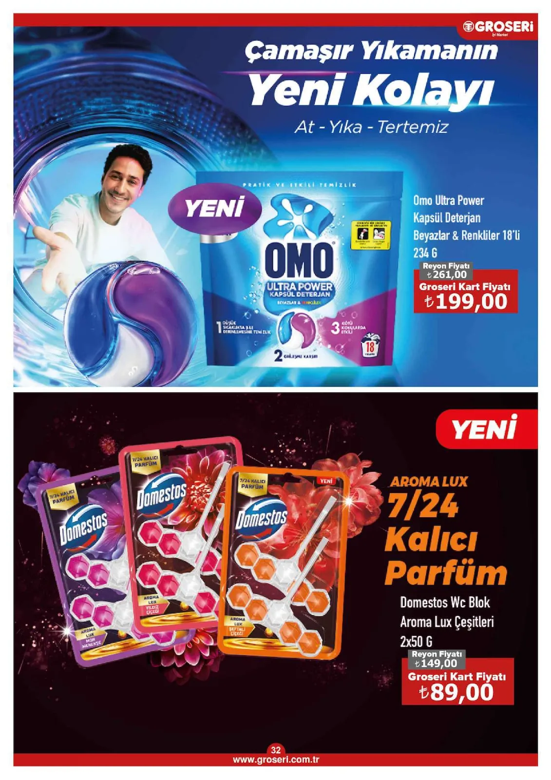 Groseri Groseri 1 Mart 2026 Aktüel Kataloğu sayfa 32: Tchibo Gold Selection Ekonomik Paket Çözünebilir Kahve 150 G, Tchibo Türk Kahvesi 100 G