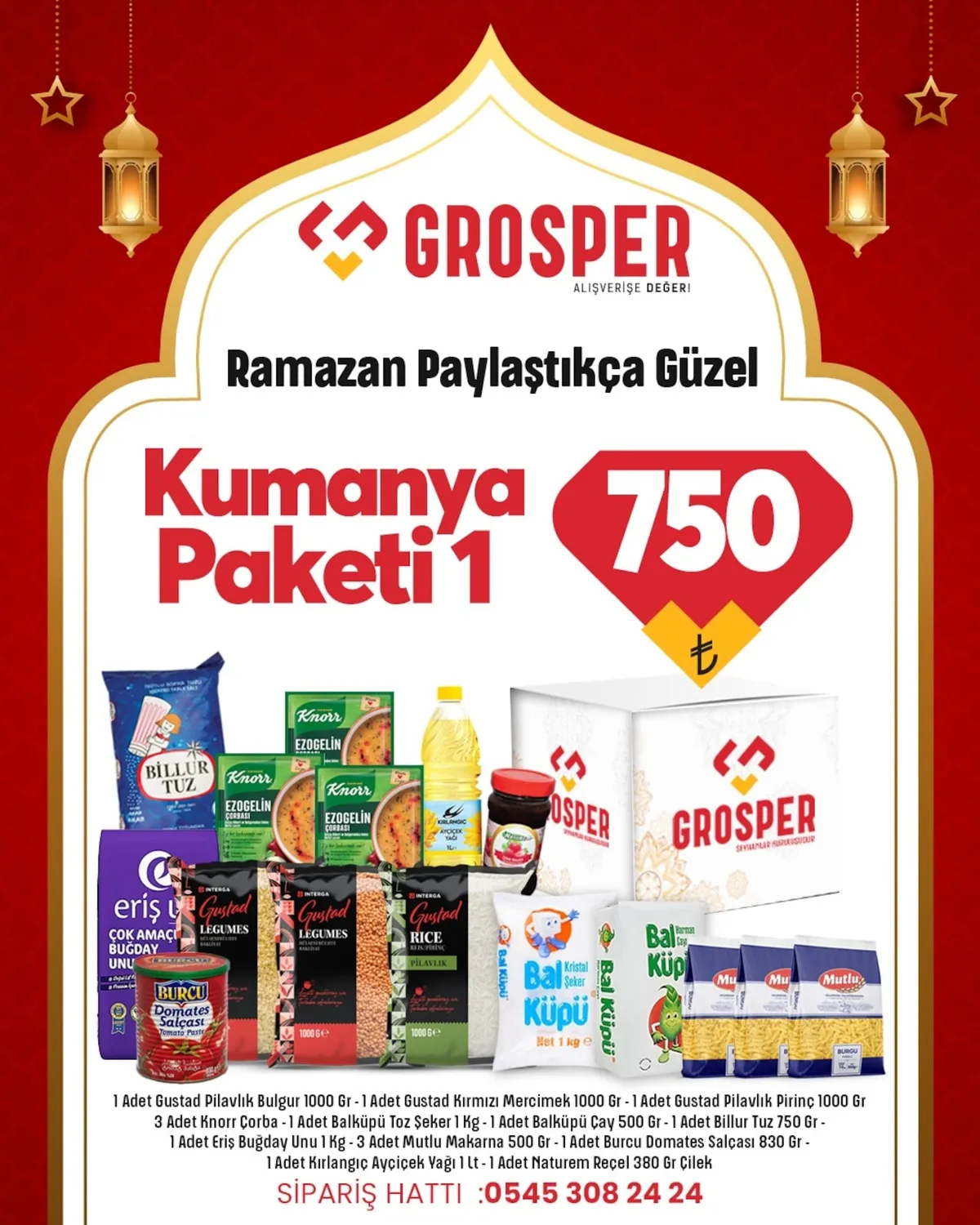 Grosper Grosper 30 Ocak 2026 Aktüel Kataloğu sayfa 2: Kumanya Paketi 1