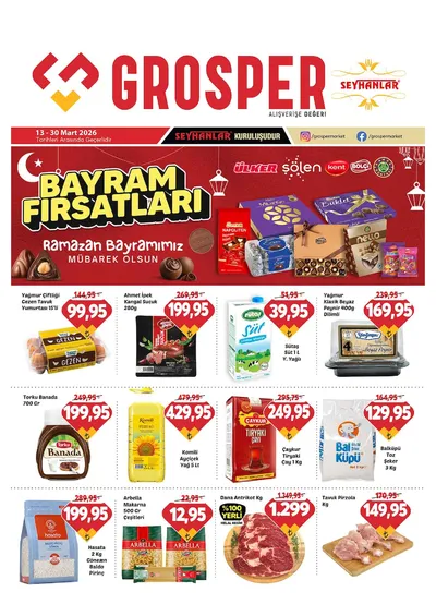 Grosper 13 Mart 2026 Aktüel Kataloğu broşürü