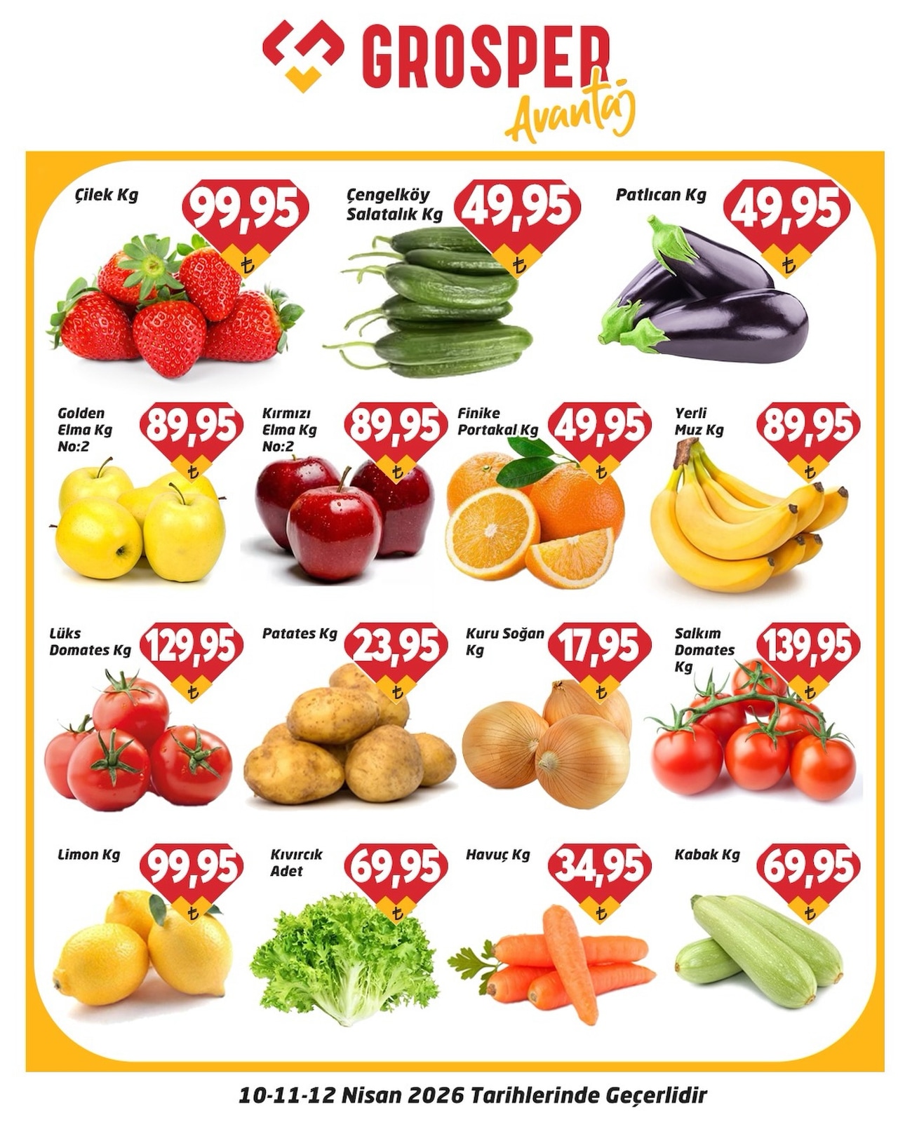 Grosper 10 Nisan 2026 Aktüel Kataloğu broşürü