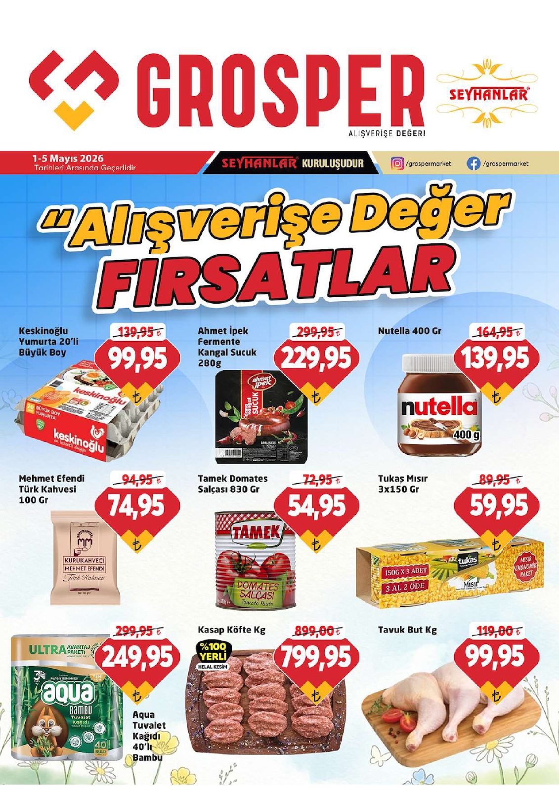 Grosper 1 Mayıs 2026 Aktüel Kataloğu broşürü