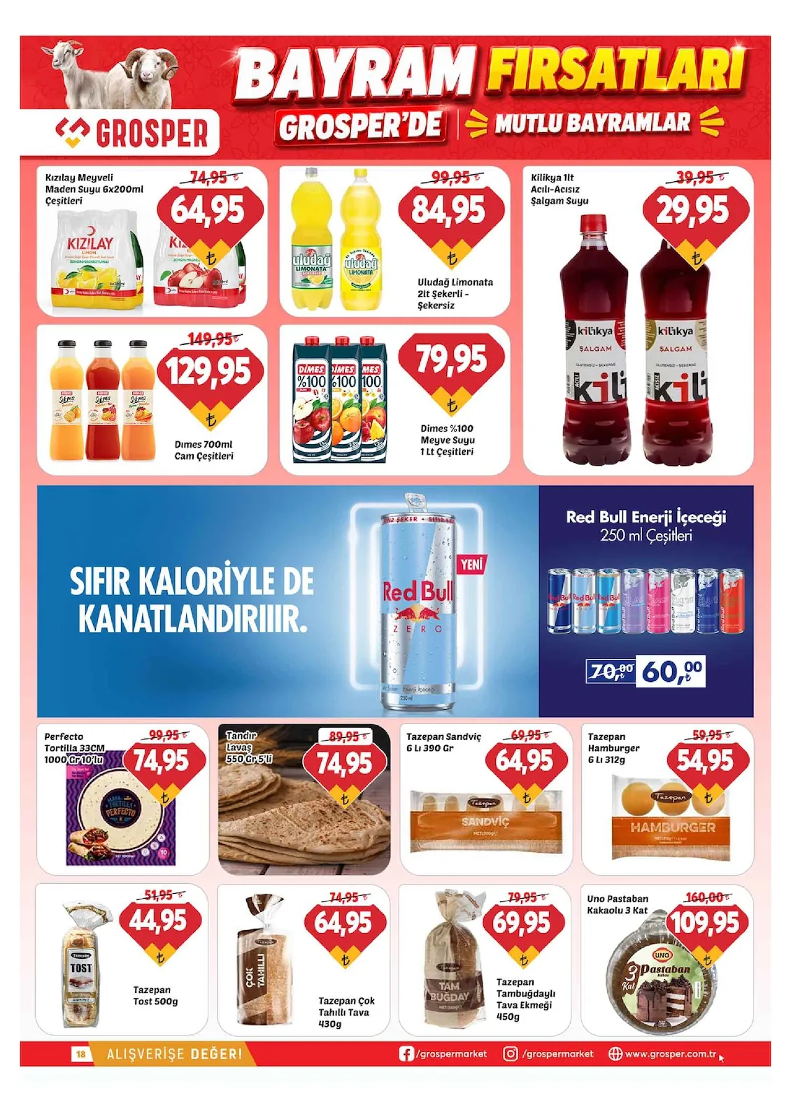 Grosper Grosper 20 Mayıs 2026 Aktüel Kataloğu sayfa 18: Tazepan Çok
TAhıllı Tava
430G, Tazepan Tambuğdaylı
Tava Ekmeği
450G