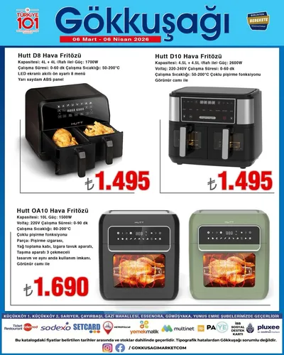 Gökkuşağı Market 6 Mart 2026 Aktüel Kataloğu6 Mart - 6 Nisan