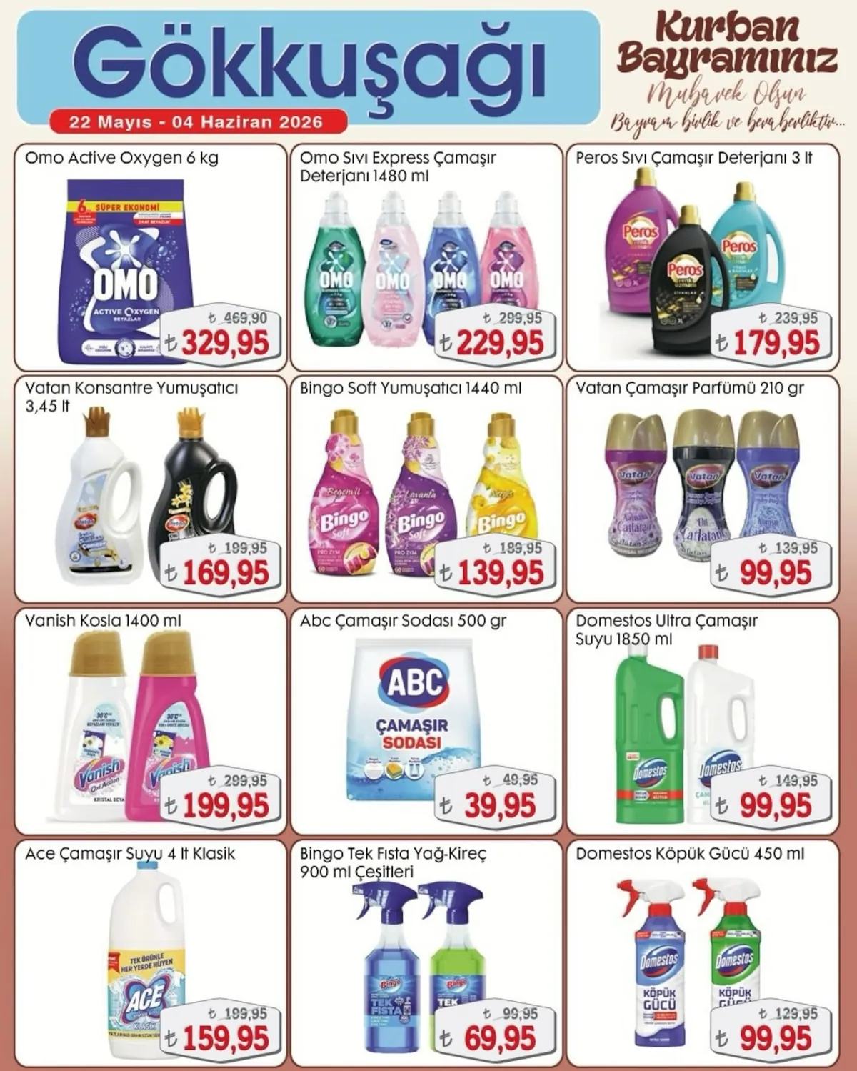 Gökkuşağı Gökkuşağı Market 22 Mayıs 2026 Aktüel Kataloğu sayfa 15: Vanish Kosla 1400 Ml, Vatan Konsantre Yumuşatici 3,45 Lt