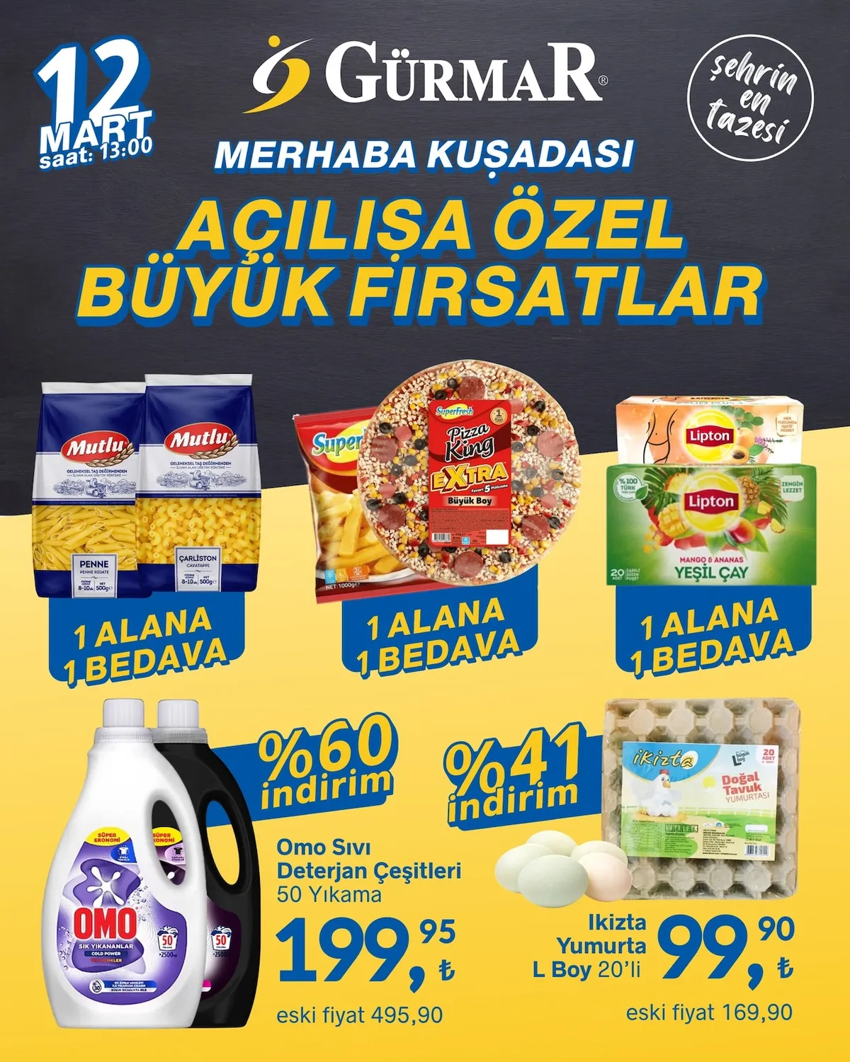 Gürmar Gürmar 12 Mart 2026 Aktüel Kataloğu sayfa 1