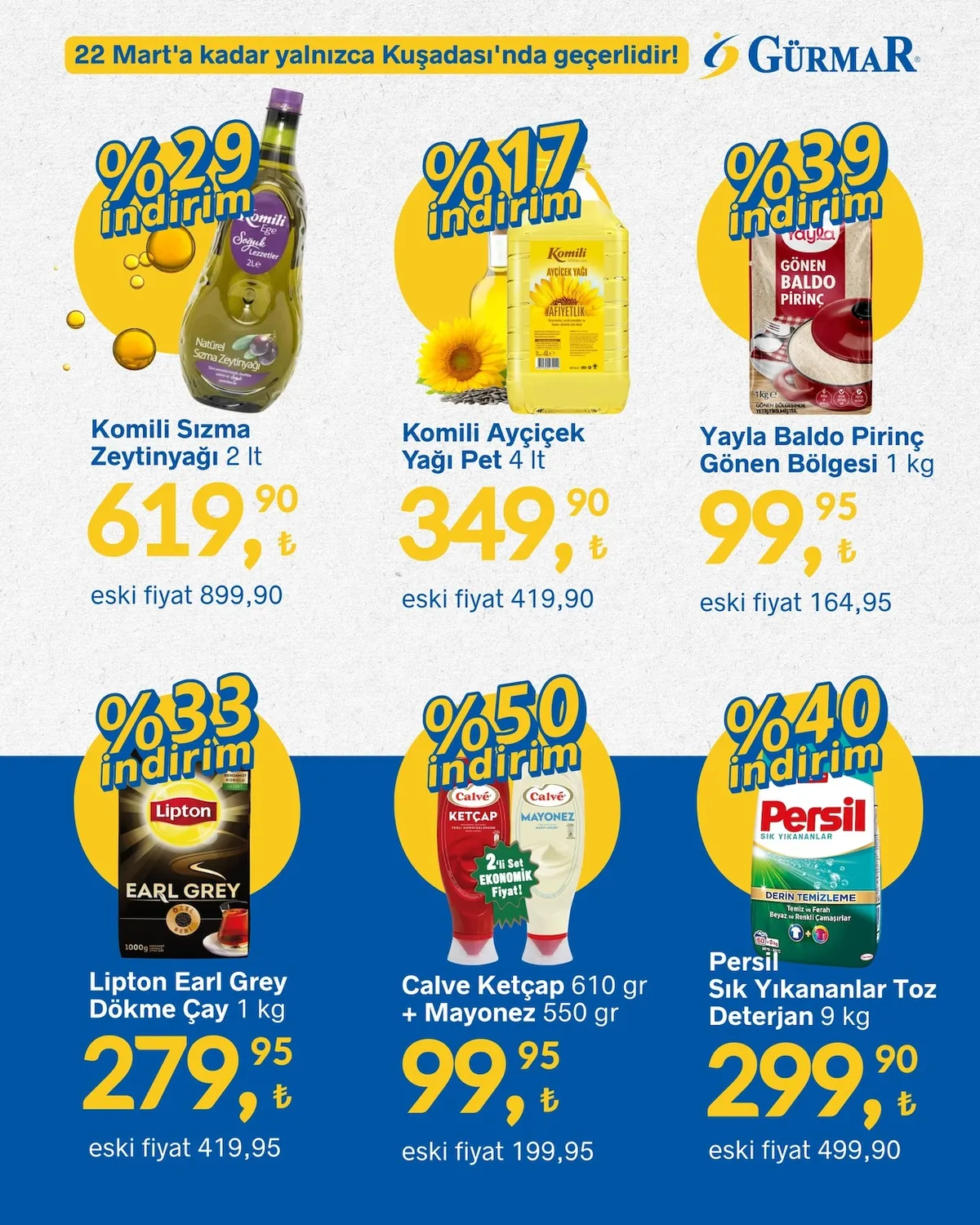 Gürmar Gürmar 12 Mart 2026 Aktüel Kataloğu sayfa 5: Lipton Earl Grey Dökme Çay 1 Kg, Calve Ketçap 610 Gr + Mayonez 550 Gr
