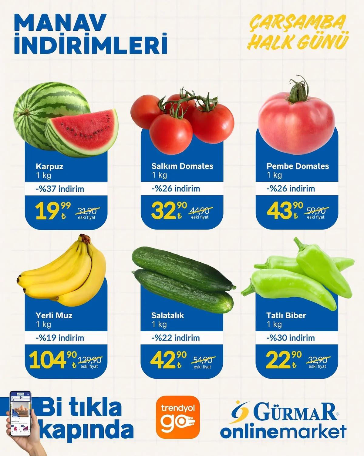 Gürmar Gürmar 10 Haziran 2026 Aktüel Kataloğu sayfa 1: Karpuz 1 Kg