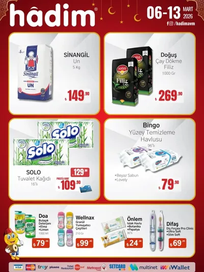 Hadim AVM 6 Mart 2026 Aktüel Kataloğu6 Mart - 13 Mart