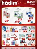 Hadim Hadim AVM 17 Mart 2026 Aktüel Kataloğu sayfa 1: Palmolive Sıvı Sabun 300Ml, Abc Yüzey Temizleyici 2X1500Ml