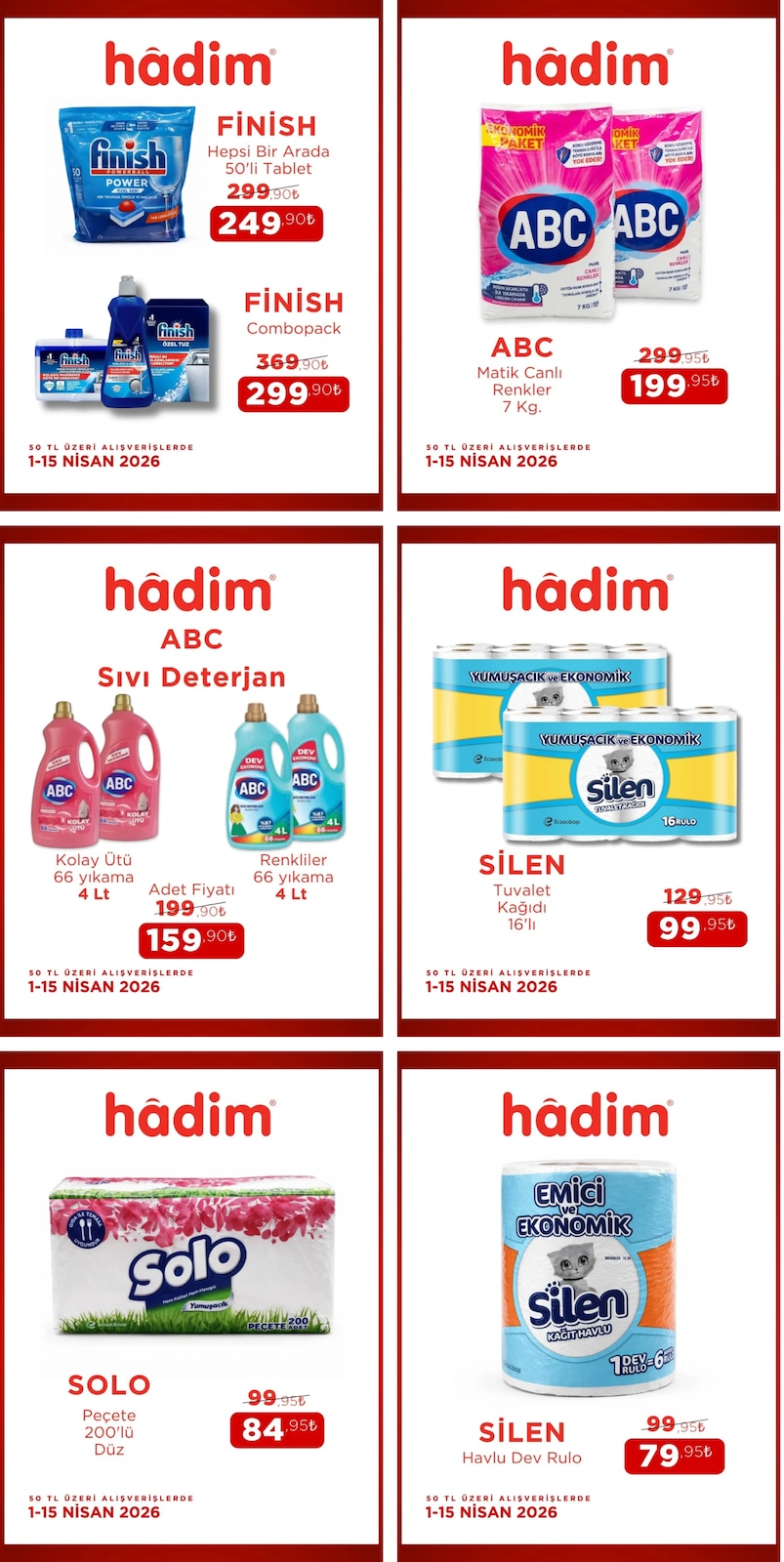 Hadim AVM 1 Nisan 2026 Aktüel Kataloğu broşürü