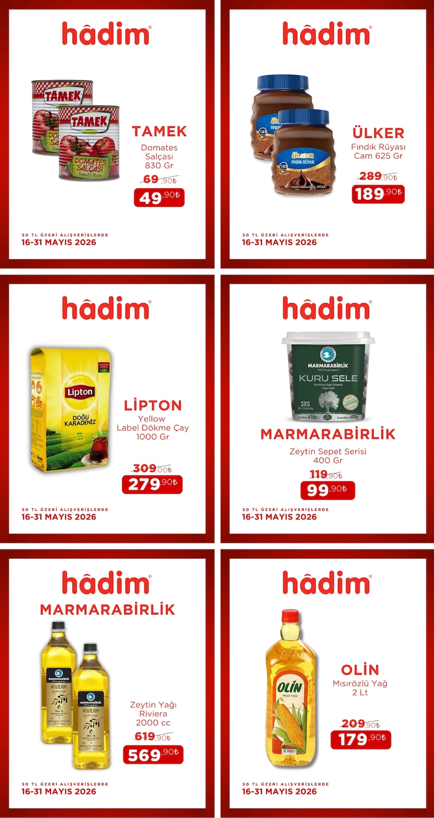 Hadim AVM 16 Mayıs 2026 Aktüel Kataloğu broşürü