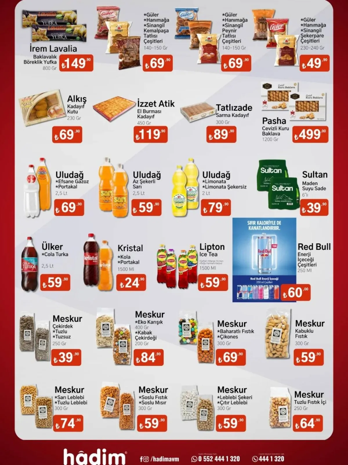 Hadim Hadim AVM 20 Mayıs 2026 Aktüel Kataloğu sayfa 3: Ulker Cola Turka 2,5 Lt, Uludağ Efsane Gazoz Portakal 2,5 Lt
