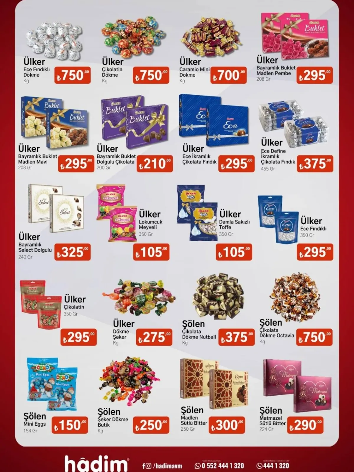 Hadim Hadim AVM 20 Mayıs 2026 Aktüel Kataloğu sayfa 4: Ülker Bayramlık Select Dolgulu 240 Gr, Ülker Damla Sakızlı Toffe 350 Gr