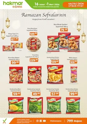 Hakmar Market Katalog sayfa 4: Dondurulmuş Patates Superfresh 1 Kg, Dondurulmuş Ispanak Superfresh 450 G