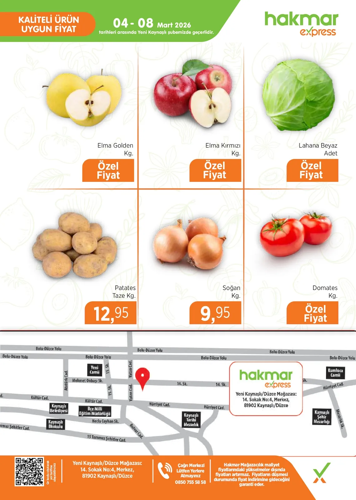 Hakmar Hakmar Express 4 Mart 2026 Aktüel Kataloğu sayfa 4: Soğan Kg, Patates Taze Kg.